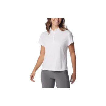 Columbia Women's PFG Tidal Tee™ Short Sleeve Polo Shirt Women's White