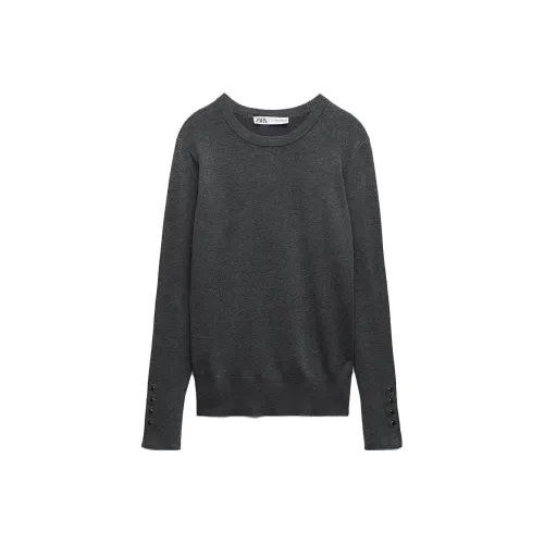 ZARA Knitwear Women's Zebra Print Gray