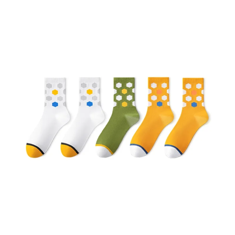 Taste The Color Mid Calf Socks Men's 5 Pack-5