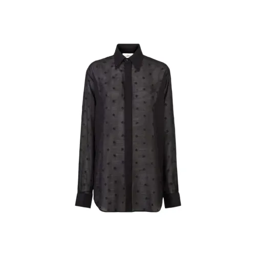 FENDI FF embroidered Semi sheer Shirt