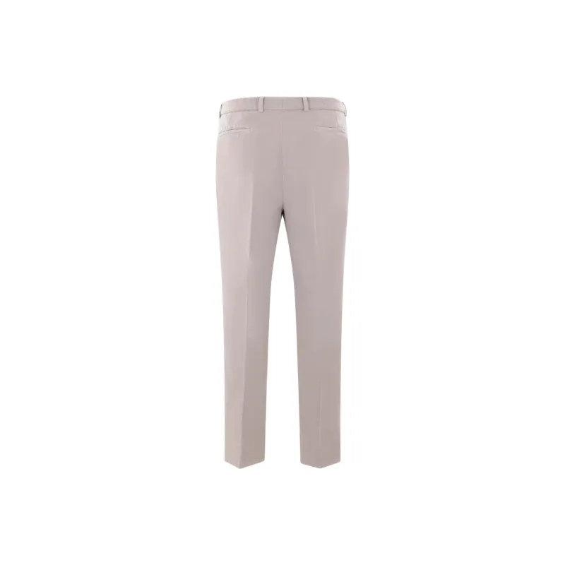 Brunello Cucinelli Leisure Fit Pleated Gabardine Trousers-1