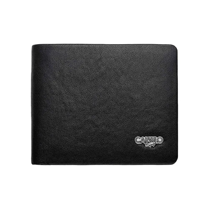 CARTELO Cow Leather Wallet Men's Black-7