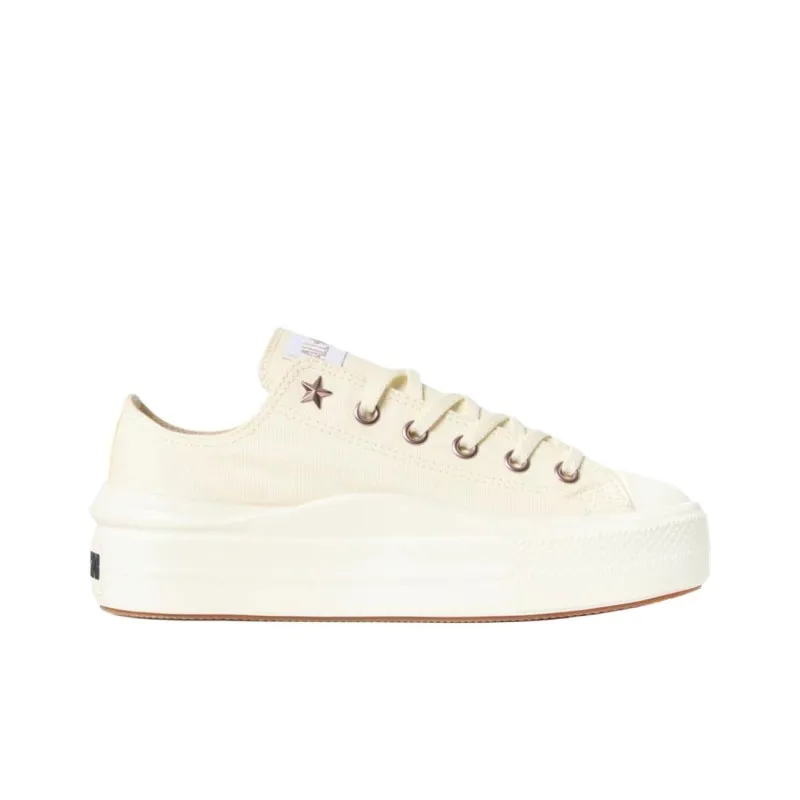 Converse ALL STAR LIGHT PLTS 2 Anti Slip Wear Resistant Low Top Canvas Shoes Women's Beige-1