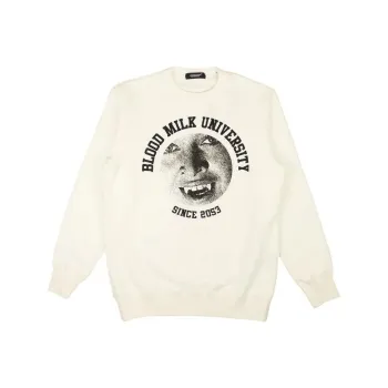 UNDERCOVER Blood Milk University Crewneck Sweatshirt 'White'