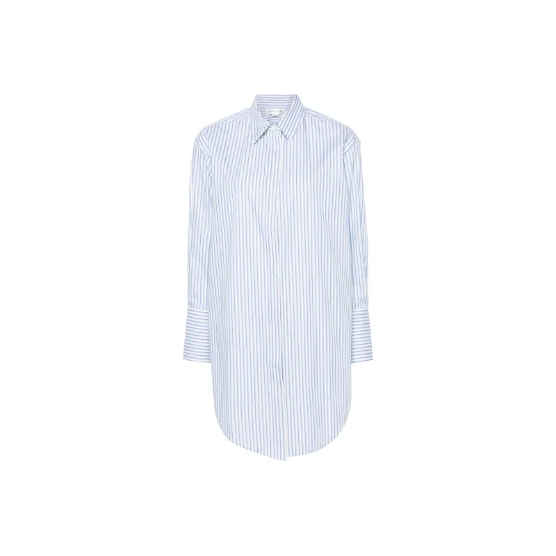 Victoria Beckham Striped Organic Cotton Shirt-0