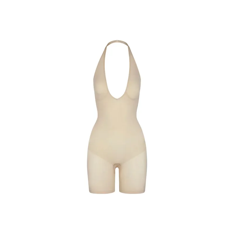 SKIMS SEAMLESS SCULPT DEEP PLUNGE SHORT BODYSUIT Bodysuits Women's SAND/Sand-0