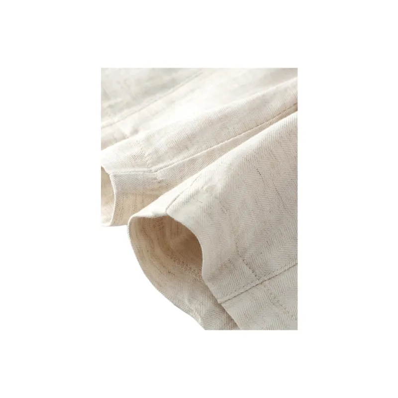 YIRANCHUN Casual Shorts Women's Beige Apricot-3