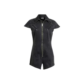 Adidas Originals FASHION MONTREAL DENIM PLAYSUIT Bodysuits Women's Black