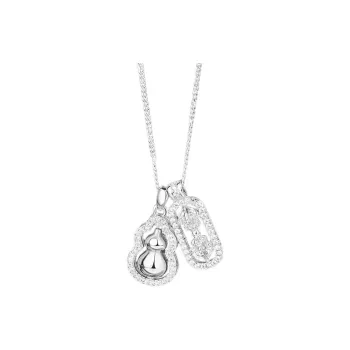 Royal Dragon Mirror S925 Silver Necklaces Women's