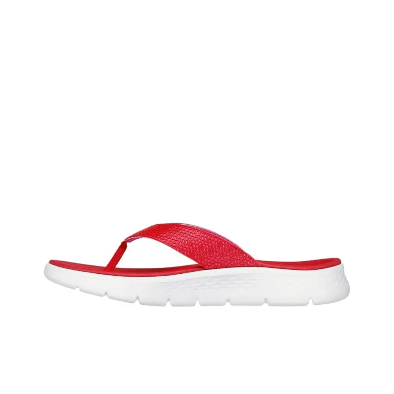Skechers Go Walk Fle Slip Resistant Flip Flops Women's Red-2
