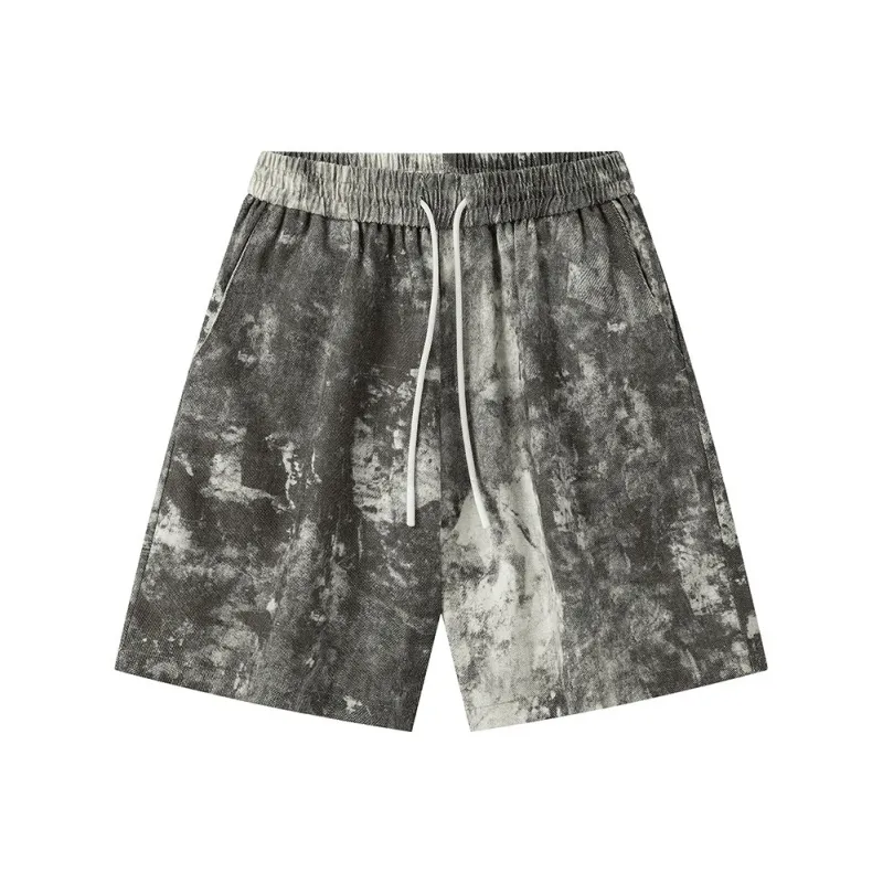 TELENT Casual Shorts Unisex Gray White-0