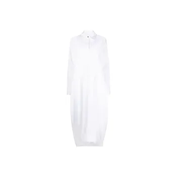 JIL SANDER Long Sleeved Buttoned Mini Shirt Dress