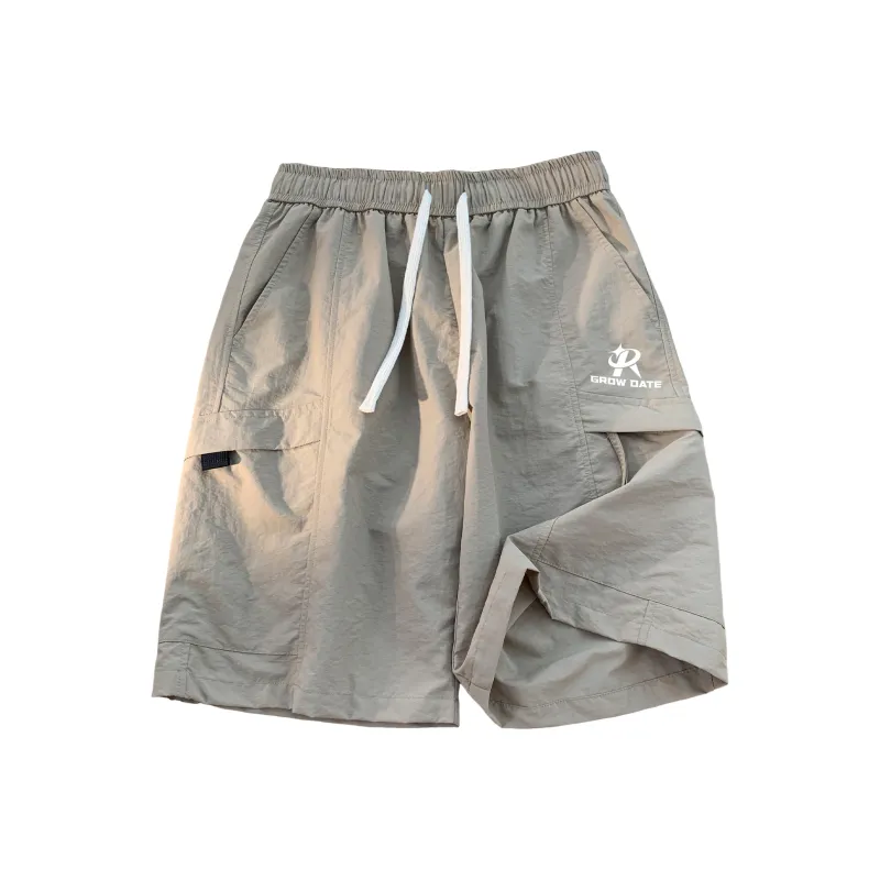 GROW DATE Cargo Shorts Unisex Black-5