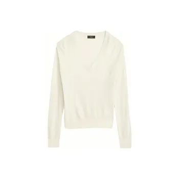 THEORY Regal Wool Knitwear Women's Ecru