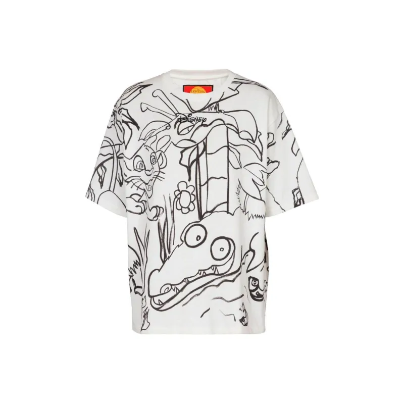Balmain Hair X Disney Graphic Printed Crewneck T Shirt-0