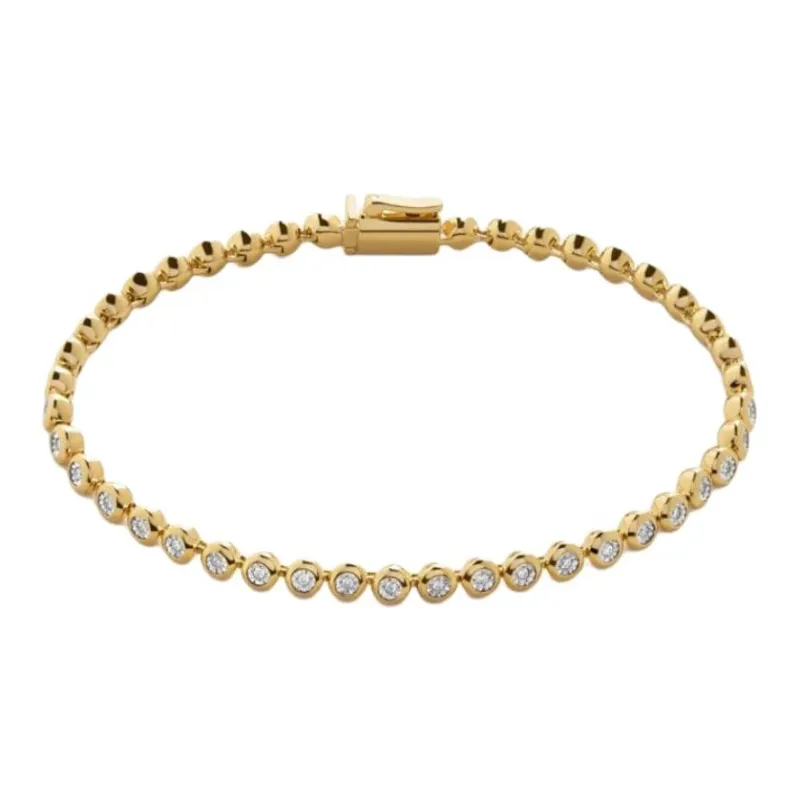 Monica Vinader Essential Diamond Tennis Bracelet-0