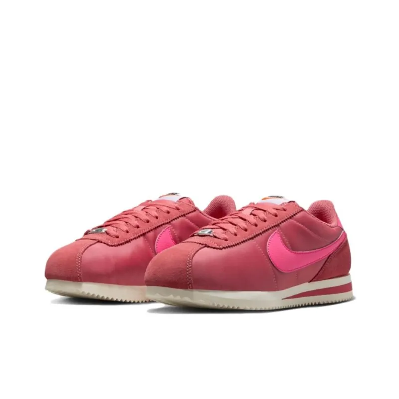 Nike Cortez Textile Adobe Alabaster Safety Orange Hyper Pink Women's-2