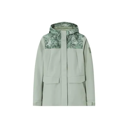 Anta x National Geographic Outdoor Collection Jackets & Coats Women's Ceramic Enamel Green