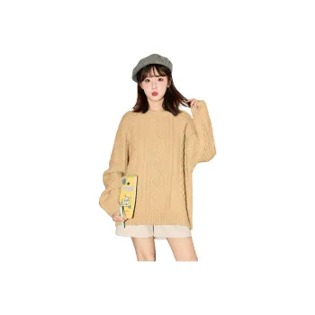 Tonlion Knitwear Women's Familiar Brown