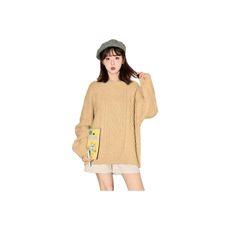 Tonlion Knitwear Women's Familiar Brown-0