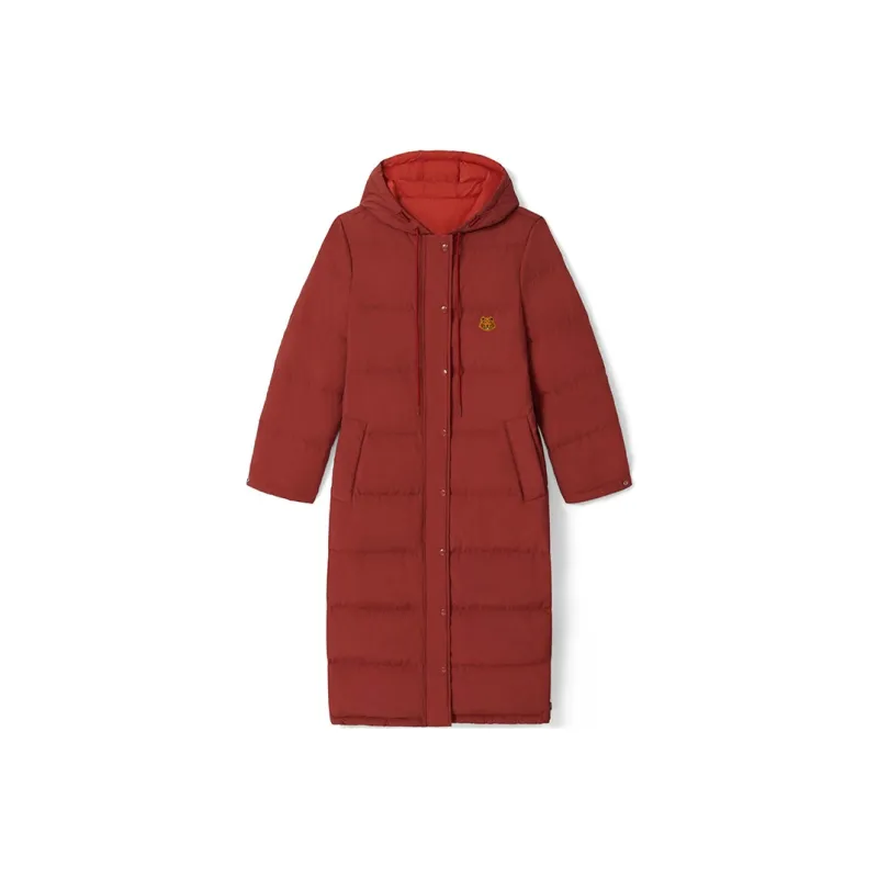 KENZO Down Jackets Women's Deep Red-0