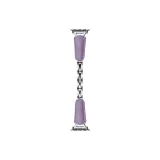 Purple-Silver-Tone Buckle
