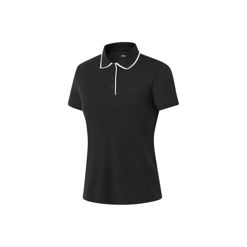 LiNing Fitness Series Polo Shirt Women's Black-0