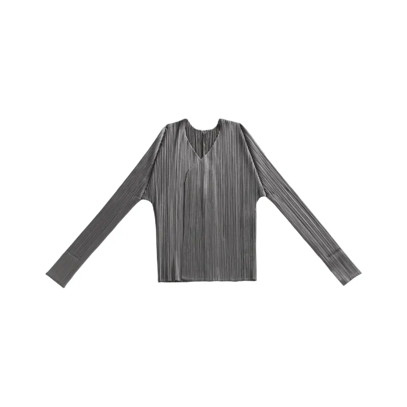 PLEATS PLEASE ISSEY MIYAKE Basics Cardigan 'Grey'-0