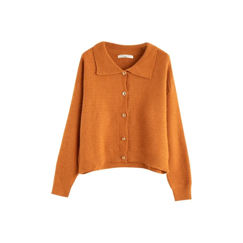 Tonlion Knitwear Women's Retro Orange-0