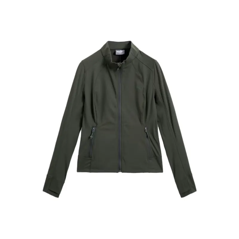 PUMA Jackets Women's Olive Green-0