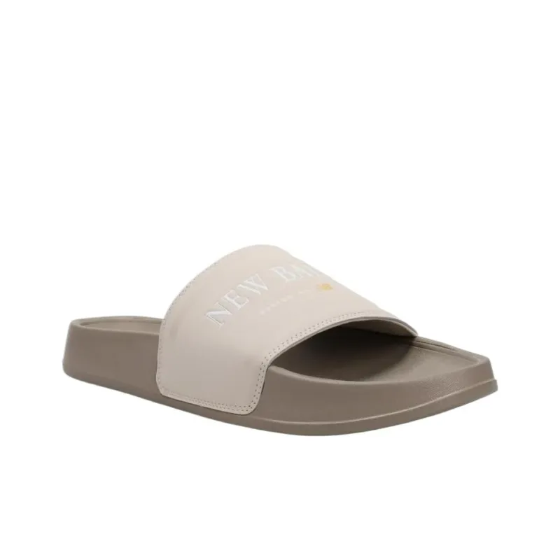 New Balance NB 200 Slip Resistant Slide Slippers Men's Brown D Width-3