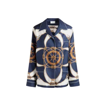 BALLY Graphic Printed Button Up Shirt