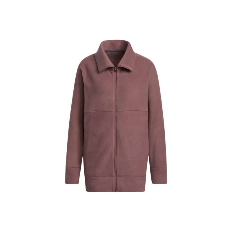 Adidas Polar Fleece Jacket Plus Jackets Coats Women's Burgundy Red-0