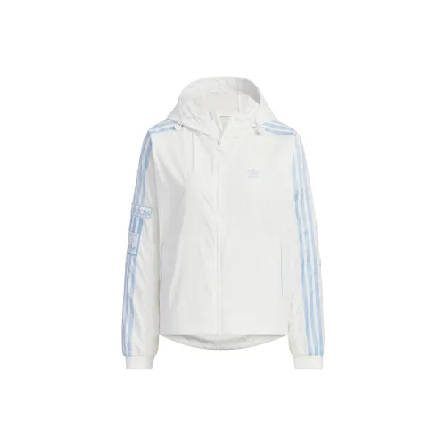 Adidas Originals ADIBREAK WINDBREAKER Jackets Coats Women's Bright White