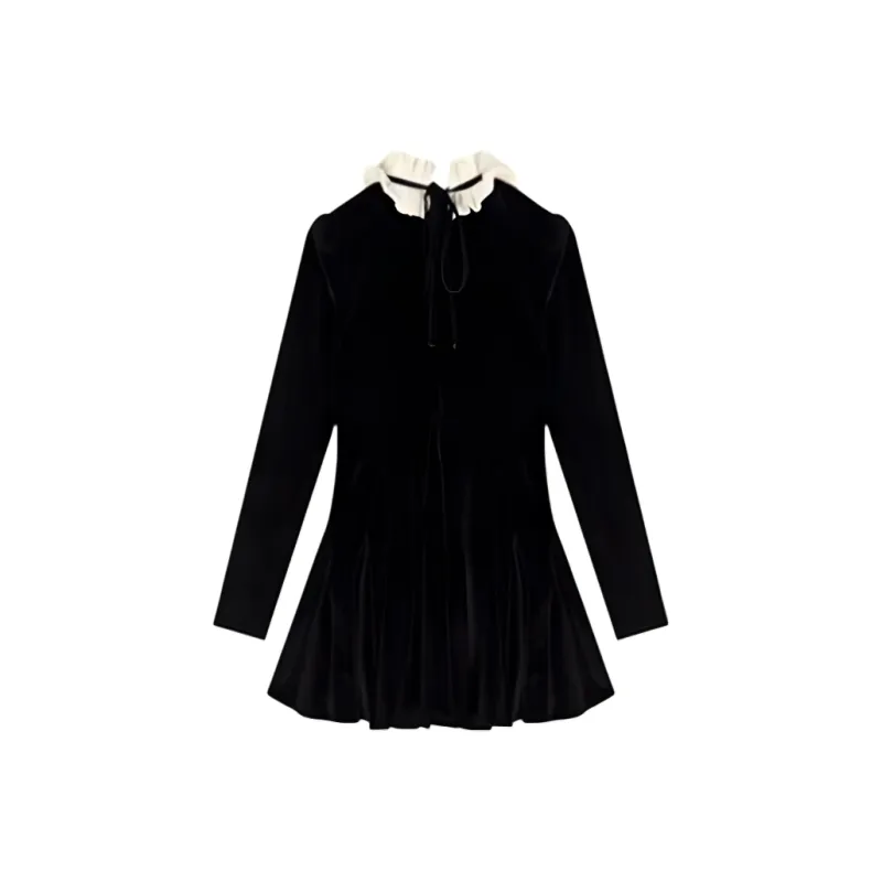 JOSR Long Sleeved Dress Women's Black-1