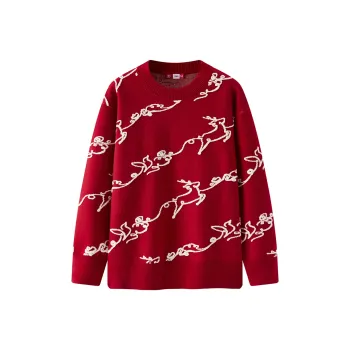 SEM/R x ZHANGRENHUAFEIYI LIANMINGKUAN Knitwear Women's Red/White Adjustable