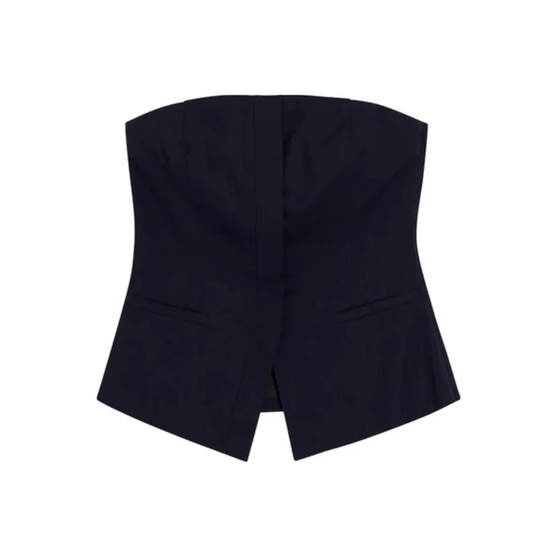 A.L.C. Strapless Top Women's Marine Blue-0