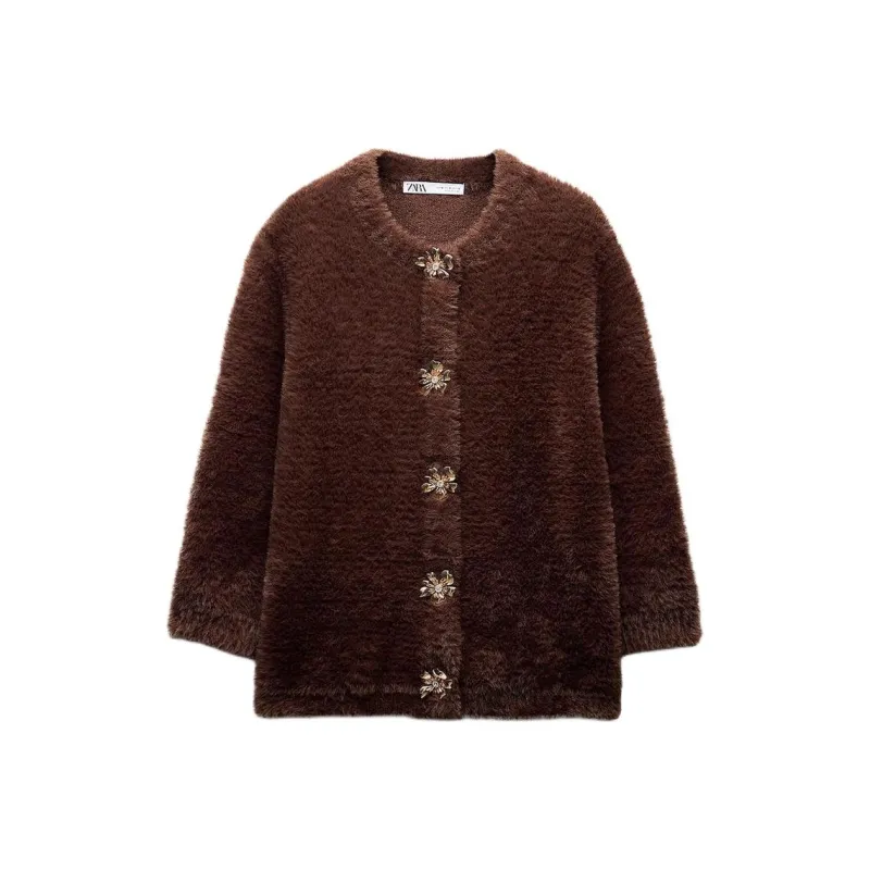 ZARA Knitwear Women's Brown-0
