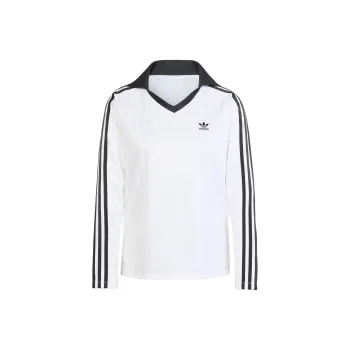 Adidas Originals ADICOLOR FOOTBALL JACQUARD Polo Shirt Women's White