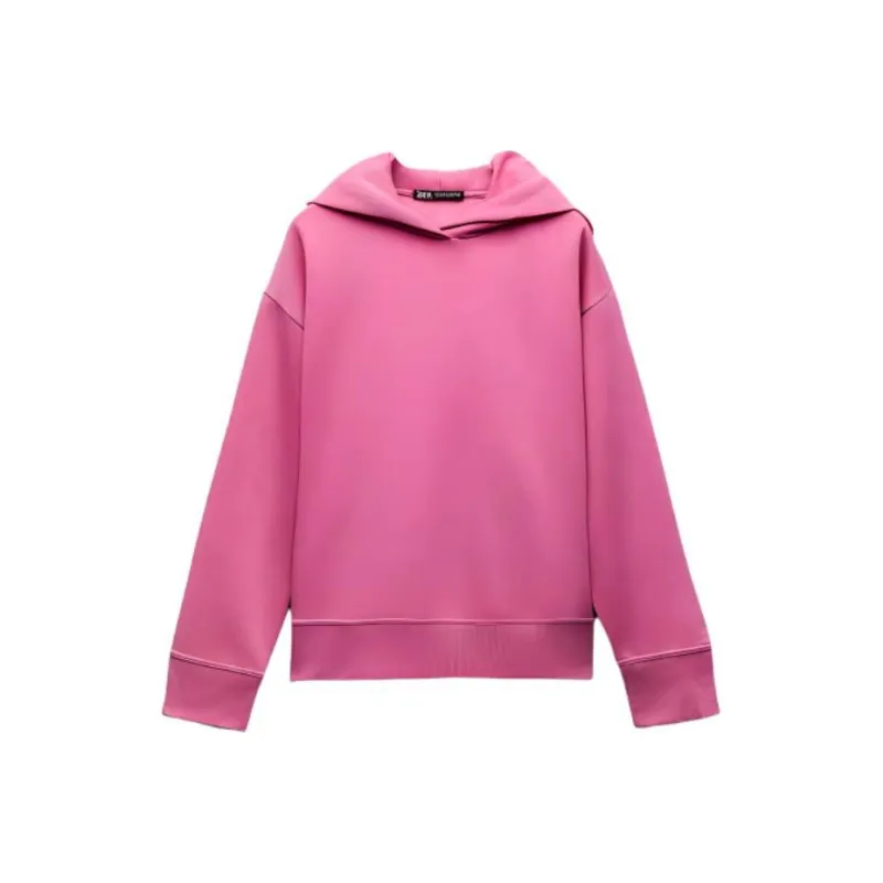 ZARA Sweatshirt Women's Medium Pink-0