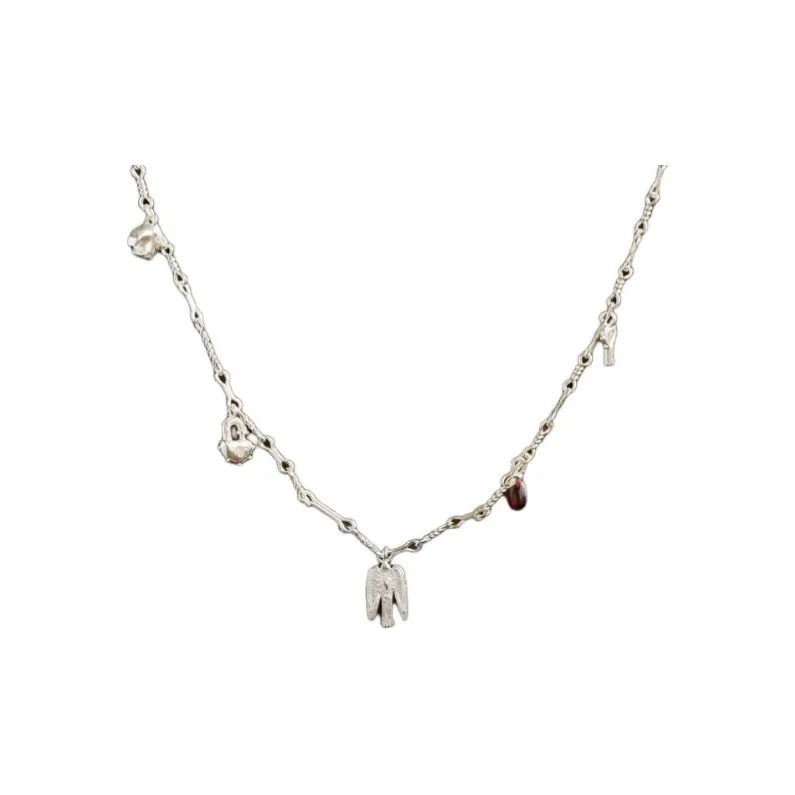 SALE E PEPE 925 Sterling Silver Necklaces Unisex Silver-0