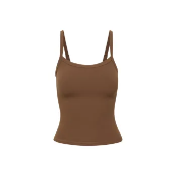 ARITZIA Golden BUTTER Tumbler Tank Camisole Women's Cognac/Brandy