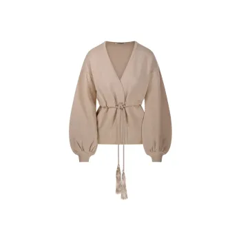 MaxMara Tiberio V Neck Tassel Detailed Cardigan