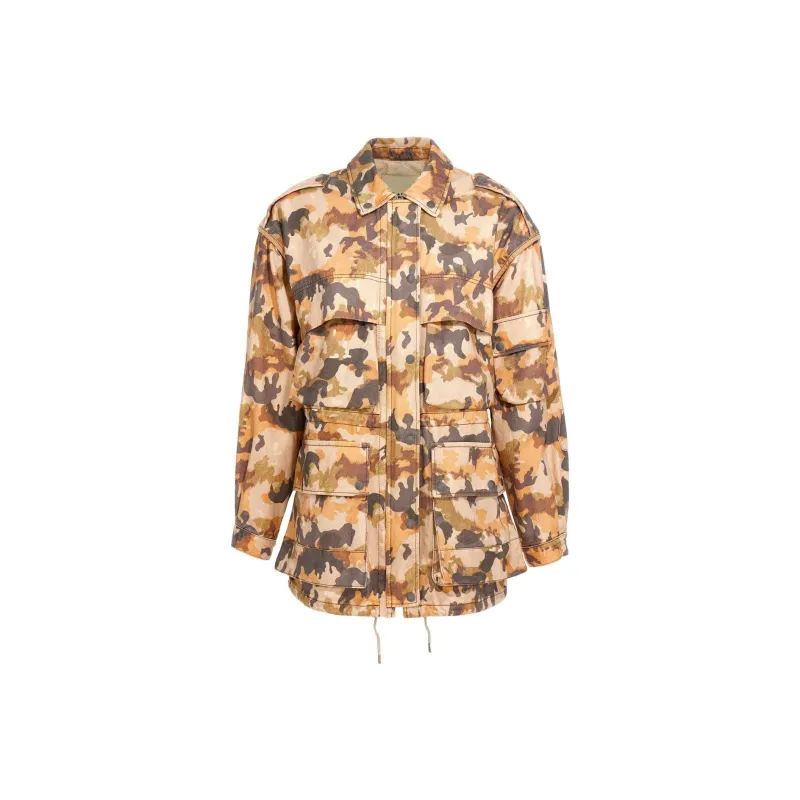 ISABEL MARANT Elize Camouflage print Cotton Jacket-0