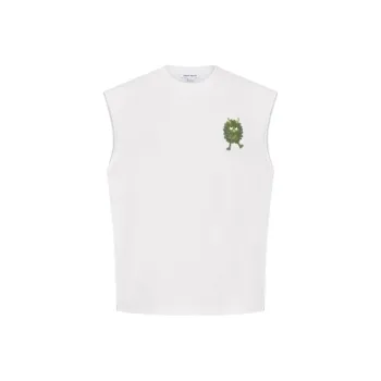 URBAN REVIVO T Shirt Men's Raw White