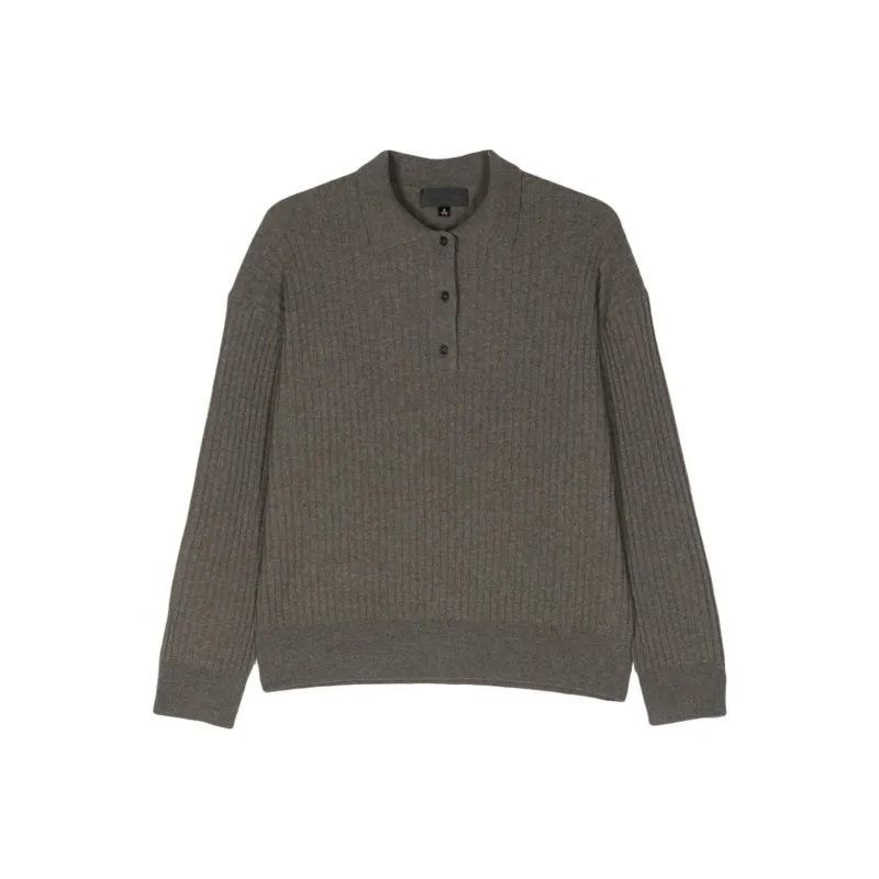 NILI LOTAN Ramona Knitted Polo Shirt-0