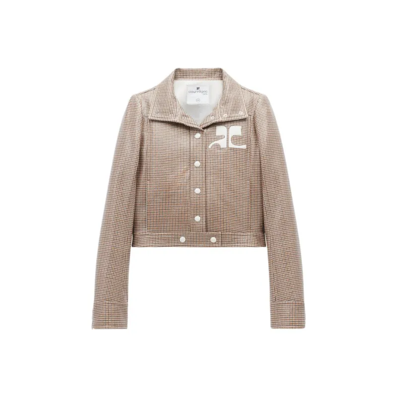 Courrèges Reedition Checked Vinyl Jacket-0