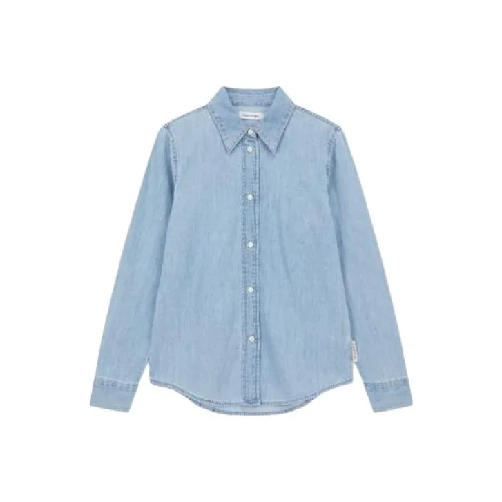 CALVIN KLEIN Denim Series Shirt Women's Blue-0