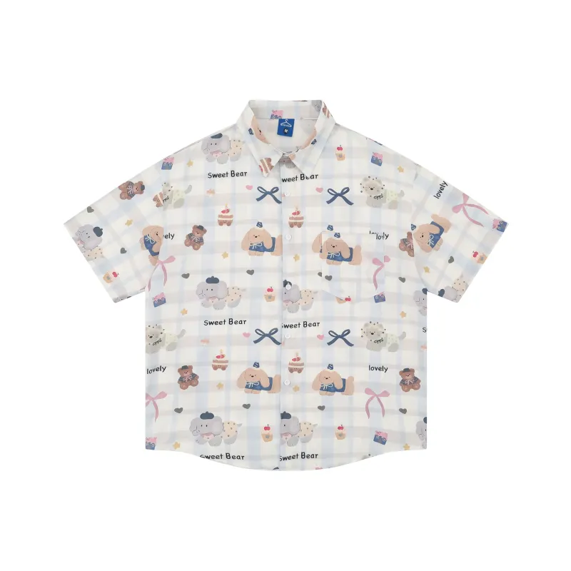 BEAR UNION Shirt Unisex Apricot-0