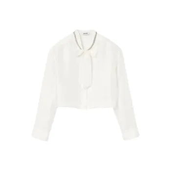 Sandro Pussy bow Collar Silk Blouse